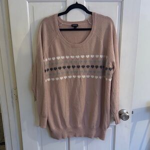 Heart Pattern Sweater